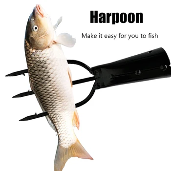 Zunanji priročnik ribe vilice orodja Harpuno multi-funkcionalne iz nerjavečega jekla oster barb močan in vzdržljiv harpuno